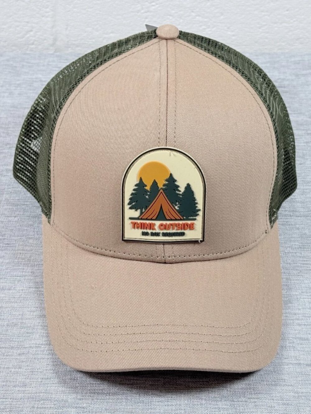 Capture Brand "Think Outside No Box Required" Mesh Men's Snapback Adjustable Hat